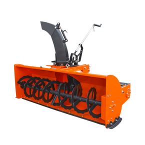84" 3-Point Hitch Snow Blower for 30-100HP Tractor, CAT 1 & 2, 24" Impeller Diameter, Manual 360° Snow Chute, Snow Shovel for JAM Clearance and PTO Shaft with Clutch Included, TSB84