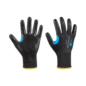 Honeywell CoreShield 25-0913B/8M 13 Gauge Nylon Black Liner, Nitrile Black Thin Coating, A5, 8/Medium, 1 Pair