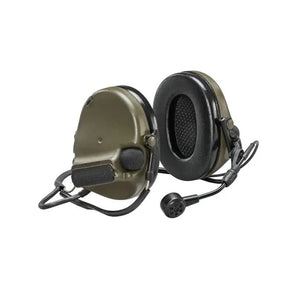 3M PELTOR MT20H682BB-09N GNS ComTac VI NIB Hearing Defender, Neckband, Green, 1 Each